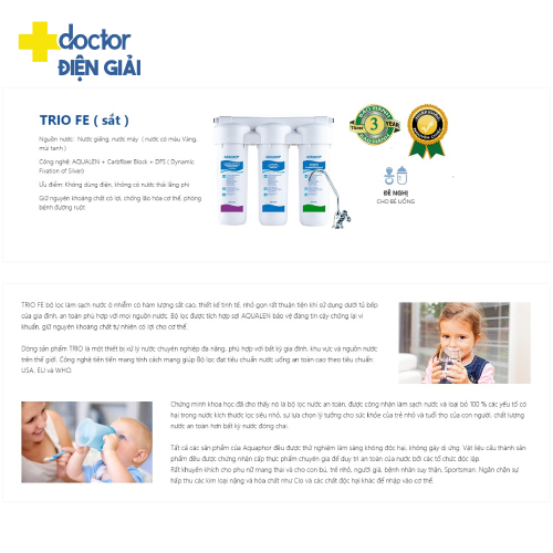 Máy Lọc Nước Aquaphor Trio Fe